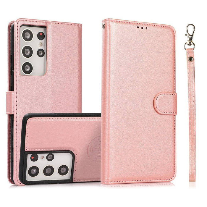 Magnetic Split PU Leather Flip Wallet Cover Case for Samsung Galaxy S21 Ultra - JPC MOBILE ACCESSORIES