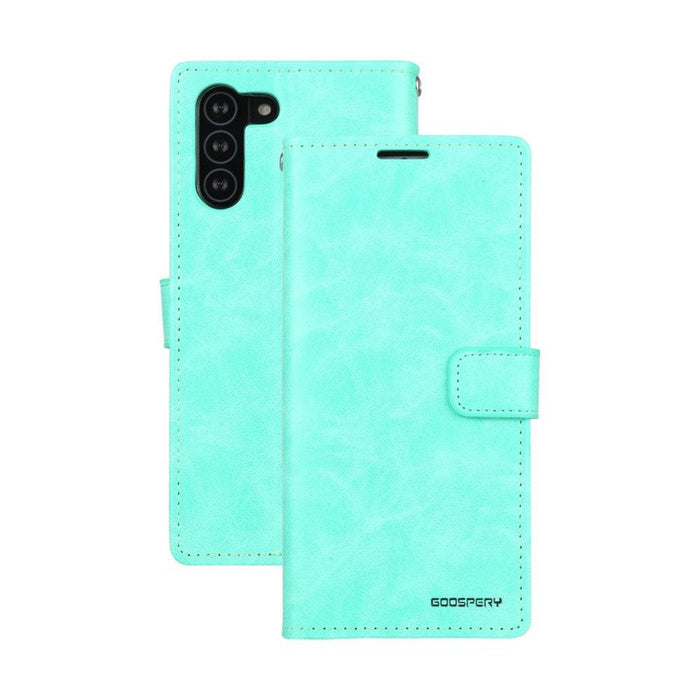 Mercury Blue Moon Diary Cover Case for Samsung Galaxy S21 - JPC MOBILE ACCESSORIES