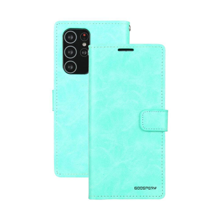 Mercury Blue Moon Diary Cover Case for Samsung Galaxy S21 Ultra - JPC MOBILE ACCESSORIES