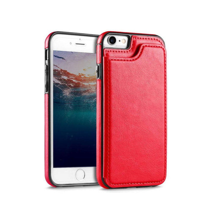 Back Flip Leather Wallet Cover Case for Apple iPhone 6 6S - JPC MOBILE ACCESSORIES