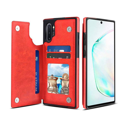 Back Flip Leather Wallet Cover Case for Samsung Galaxy Note 10 Plus - JPC MOBILE ACCESSORIES