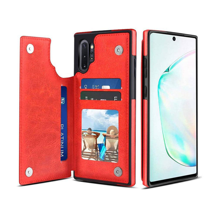 Back Flip Leather Wallet Cover Case for Samsung Galaxy Note 10 Plus - JPC MOBILE ACCESSORIES