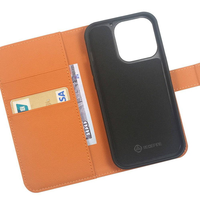 REDEFINE 2 in 1 Detachable Magnetic Flip Leather Wallet Case for iPhone 14 - JPC MOBILE ACCESSORIES