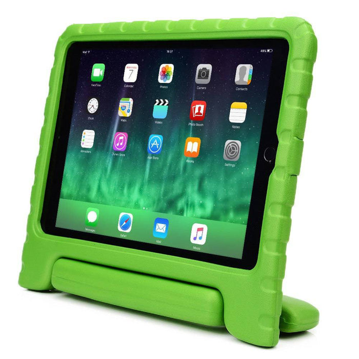 Close-up of textured surface grip on kids iPad case	