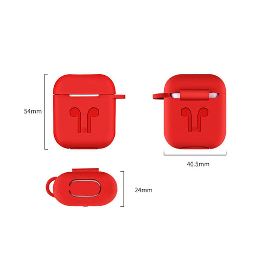 Lightweight Apple AirPods case with smooth silicone texture