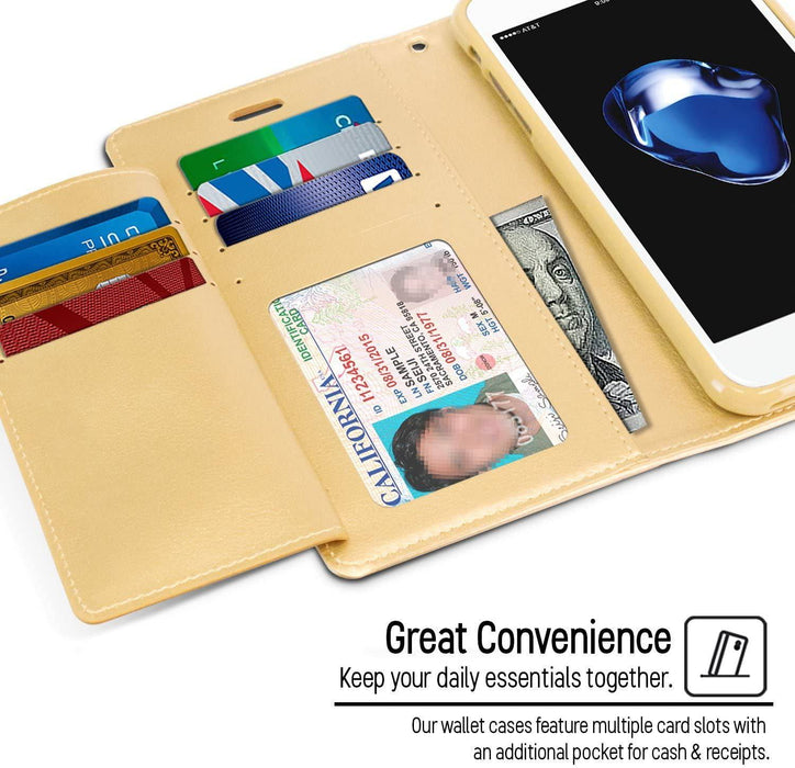 Magnetic Clasp Close-Up on Mercury Rich Diary Case for iPhone 8 Plus