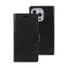 Mercury Mansoor black diary case iPhone 13 Pro Max PU leather flip TPU shell protection