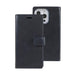 Mercury Mansoor navy diary case iPhone 13 Pro Max shock absorption integrated TPU shell