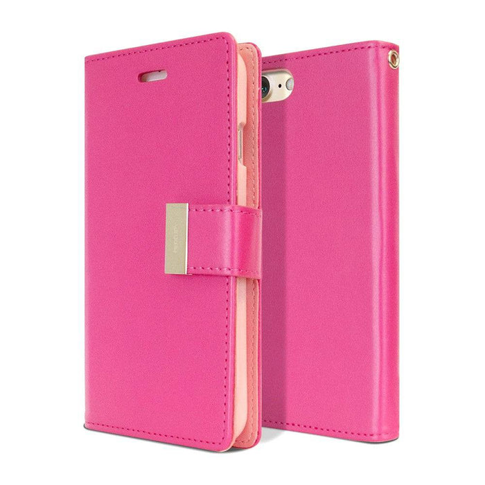 Mercury Rich Diary Case - Back View Showing Camera Cutout for iPhone 8 Plus