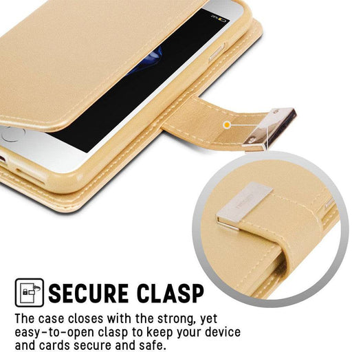 Mercury Rich Diary Case Open with Card Slots for iPhone 8 Plus