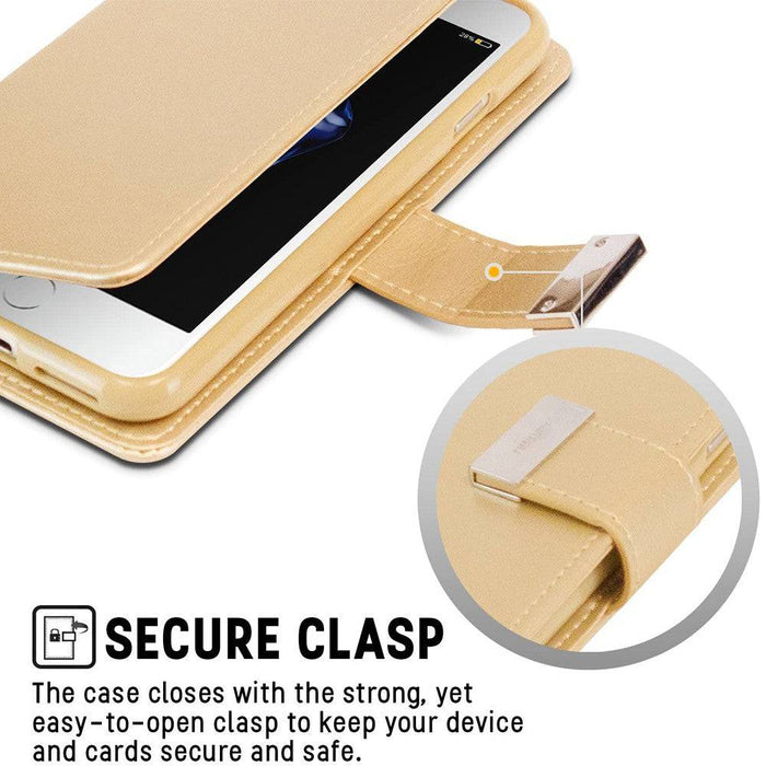 Mercury Rich Diary Case Open with Card Slots for iPhone 8 Plus