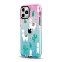 Pink and blue gradient shockproof case for iPhone 12 and iPhone 12 Pro front view