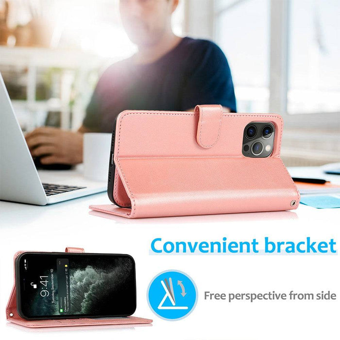 PU leather flip cover iPhone 13 Pro Max media stand conversion hands-free viewing