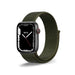 Re-Define Classic Nylon Apple Watch Band 42mm 44mm 45mm Dark Green woven design larger displays color-matched adaptors main product