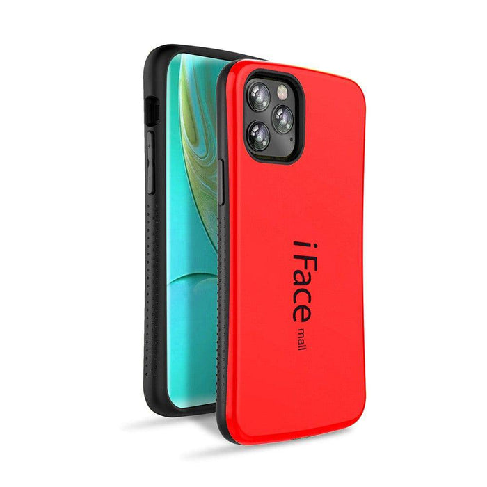 Red iFace Mall Hybrid Case for iPhone 12 and 12 Pro