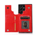 Red Re-Define back flip wallet case for Samsung Galaxy S23 Ultra