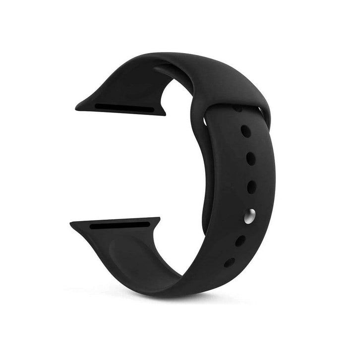 REDEFINE Silicone Sports Watch Band 38mm 40mm 41mm Black high-grade soft material two loops design Apple Watch Series 1-10