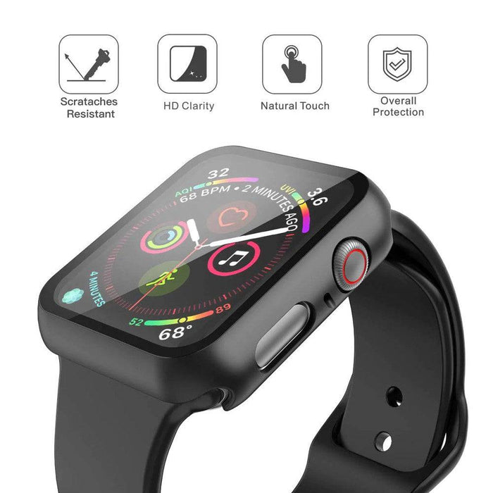 Crystal clear HD tempered glass maintaining Apple Watch Series 7/8 45mm maximum display quality