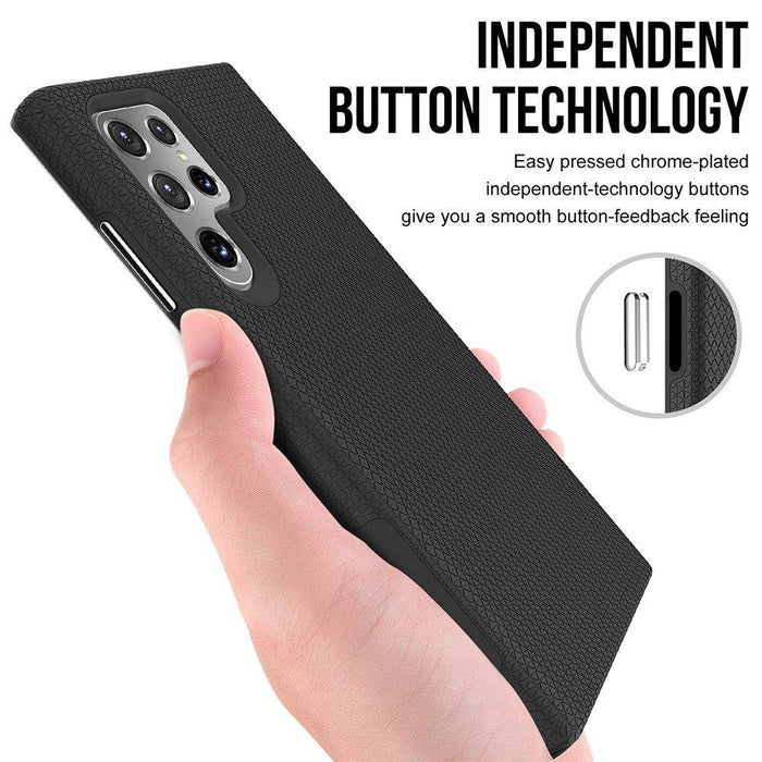 Rhinos Galaxy S23 Ultra case raised edge and corner protection