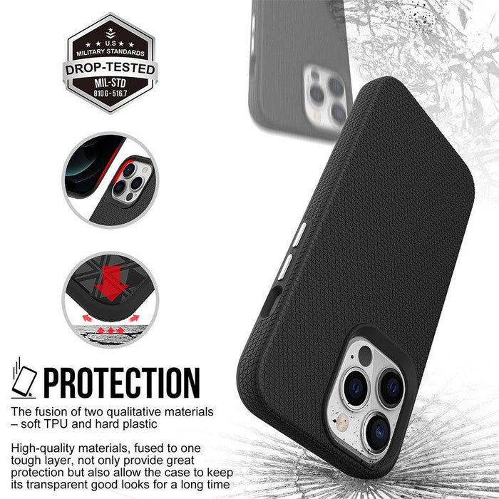 Dual-layer TPU and PC military-grade protective case for iPhone 13 Pro
