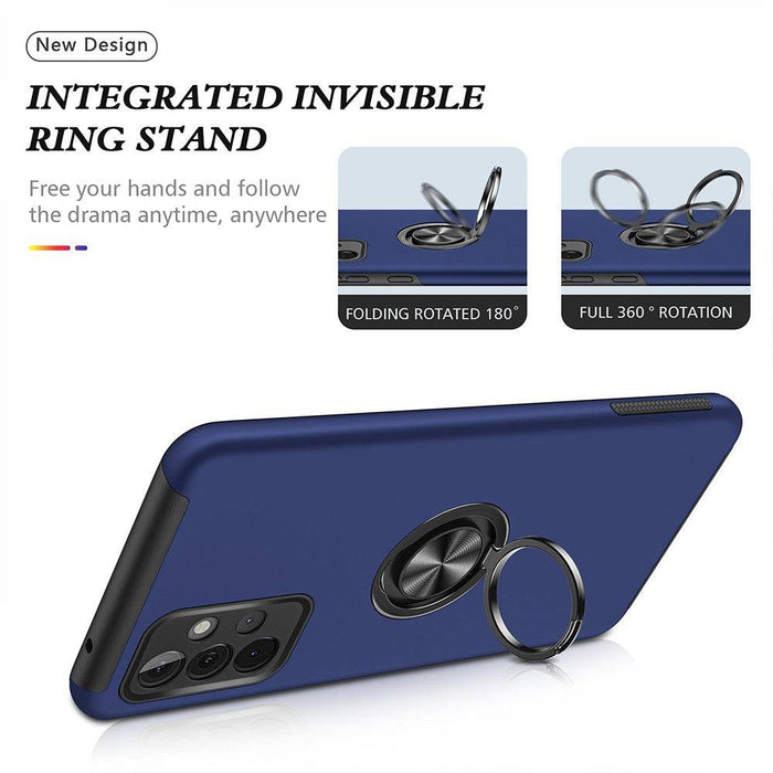Samsung Galaxy A53 5G magnetic ring holder case 4 colors black navy pink red TPU+PC shockproof Australia