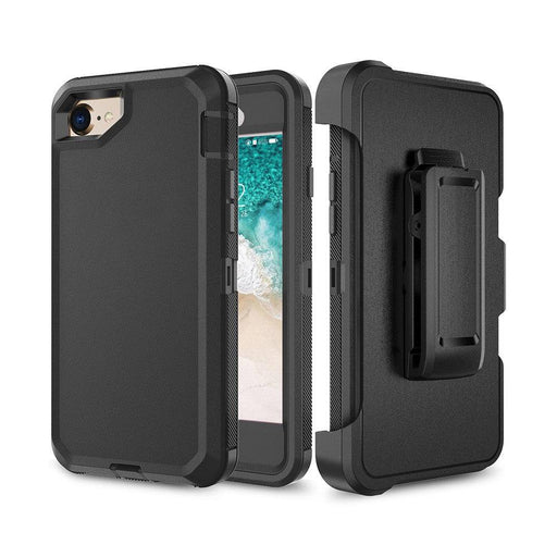 Robot Armor iPhone SE 6 7 8 Rugged Dual-Layer TPU PC Case Belt Clip Holster Rotating Kickstand Shopify JPC MOBILE ACCESSORIES