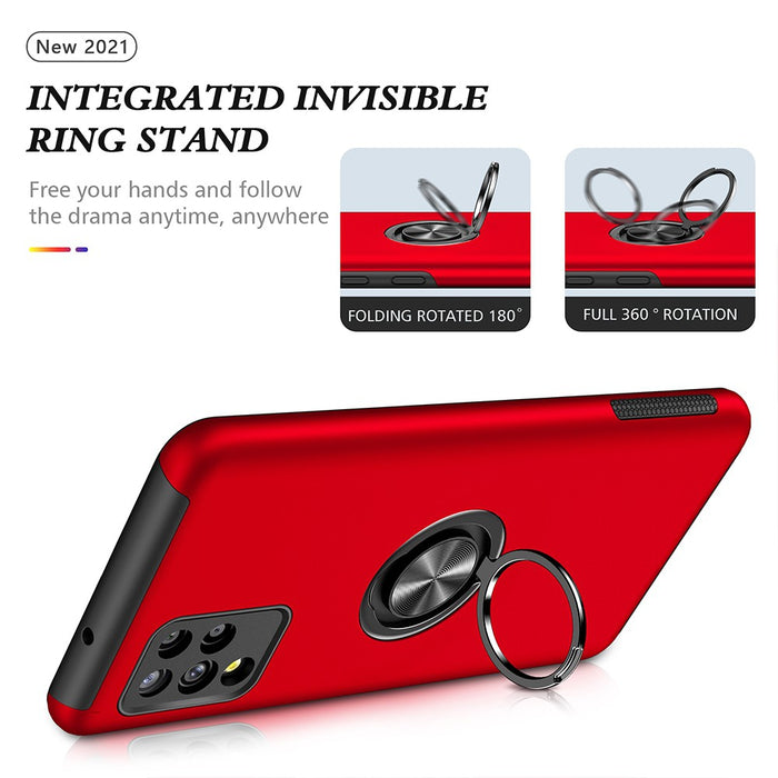 Magnetic Ring Holder Shockproof Cover Case for Samsung Galaxy A42 5G A426 - JPC MOBILE ACCESSORIES